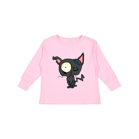 Inktastic Goth Animals Pets Black Cat Boys or Girls Long Sleeve Toddler T-Shirt