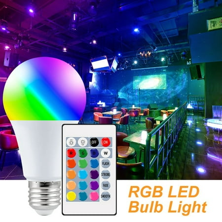 

LED Color Changing Remote Control Bulb E27 Lamp Holiday Lights-B
