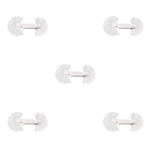Speravity Tornillo Rosca Paso Calibre Engranaje Profesional Acero inoxidable Pulgadas Metalurgia Industrial American Center Gage 51pcs American Type2 NO2