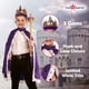 thumbnail image 3 of Disfraz de rey para niños Dress Up America con corona y capa morado, 3 of 7