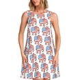 thumbnail image 1 of Disketp Elephant para Vestido sin Mangas para Mujeres, Vestidos de Verano para Mujeres, Casual y Holgado para la Playa, 1 of 7