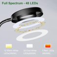 thumbnail image 4 of wolezek Paquete de 2 Luces LED de Cultivo de Espectro Completo con Cuello de Cisne 360°, 4 of 8