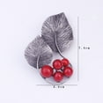 thumbnail image 2 of OFFIGAM Scarf Brooch Leaf Shape Brooch Jeweled Alloy Accessory 1Pack for Women Parties, 2 of 6