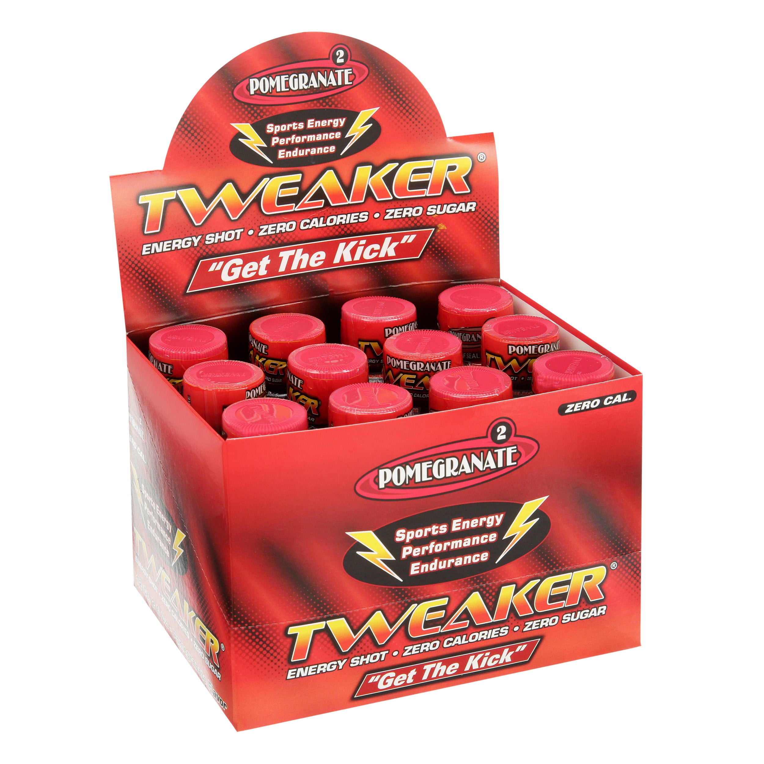 Tweaker Energy Shot, Pomegranate, 2 fl oz, 12 Count