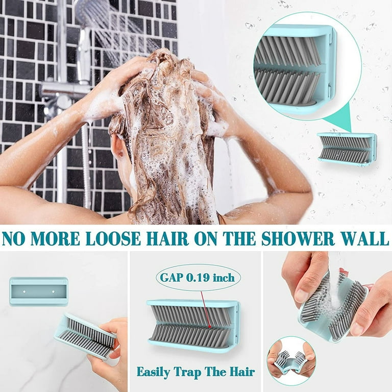 Reusable Shower Hair Catcher Wall Bathroom Wall Hair Collector