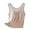 Beige^, variant on Jjayotai Women's Wide Strap Camisole, Cowl Neck Camis Pleated Front Satin Tank Top, Innerwear Silk Bottoming Shirt, Tank Tops for Women Beige^ L