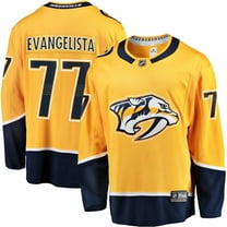 Men's Fanatics Luke Evangelista Gold Nashville Predators Premier Breakaway Player Jersey