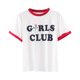 thumbnail image 4 of Moda s grandes Mujeres Girls Camiseta a roja de manga corta Camiseta de cuello para mujer Baoblaze Camisa del club de las mujeres de las mujeres, 4 of 8