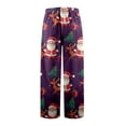thumbnail image 5 of Gunia Boys Flannel Pajama Pants Santa Claus Autumn Winter Christmas Cute Cartoon Print Casual Home Long Pants Pjs Soft Homewear Cosy Homewear 10-11 Years, 5 of 5