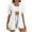 White, variant on Women Summer Cotton Gauze Shorts Short Sleeve Shirt Shorts Set Lounge & Beach Casual Outfits 2026 2 Piece Tracksuit