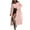 Pink, variant on VEKDONE Clearance 2025 Women Elegant Notched Collar Solid Color Mid-Length Double Breasted Slim Fit Wool Blend Trench Pea Coat Overcoat