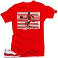 thumbnail image 2 of Shirt to Match Jordan 11 Cherry Varsity Red Match Jordan Tee, 2 of 6