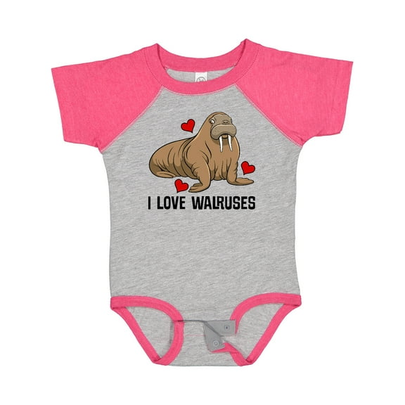 Inktastic Walrus Cute Arctic Animals Boys or Girls Baby Bodysuit