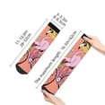 thumbnail image 2 of Uemuo Flamingo Riding a Bicycle Printed Crew Socks, Moisture-Wicking Socks, Athletic Socks for Men Breathable Cushion Socks Casual Sport Socks for Running Traveling, 2 of 6