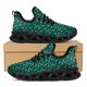 thumbnail image 1 of Zapatillas transpirables con estampado de trébol verde, zapatos planos antideslizantes de moda para exteriores, zapatos para correr ligeros con cordones y suela suave de verano., 1 of 6