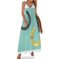 thumbnail image 1 of Vestido sin mangas con forma de herradura, ropa de verano para mujer, ropa femenina, vestido bonito, vestidos de mujer para mujer, 1 of 7