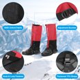thumbnail image 4 of Unique Bargains Leg Gaiters, Waterproof Shoe Covers Adjustable Snow Boot Gaiter, Red, M, 4 of 6