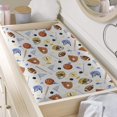 thumbnail image 3 of Baby Sports Changing Pad Cover for Girl Boy Cartoon Baseball Basketball Change Table Sheets Sports Lover Gift Soft Stretchy Fitted Changing Pad Mat Sheets 32"x16", 3 of 6