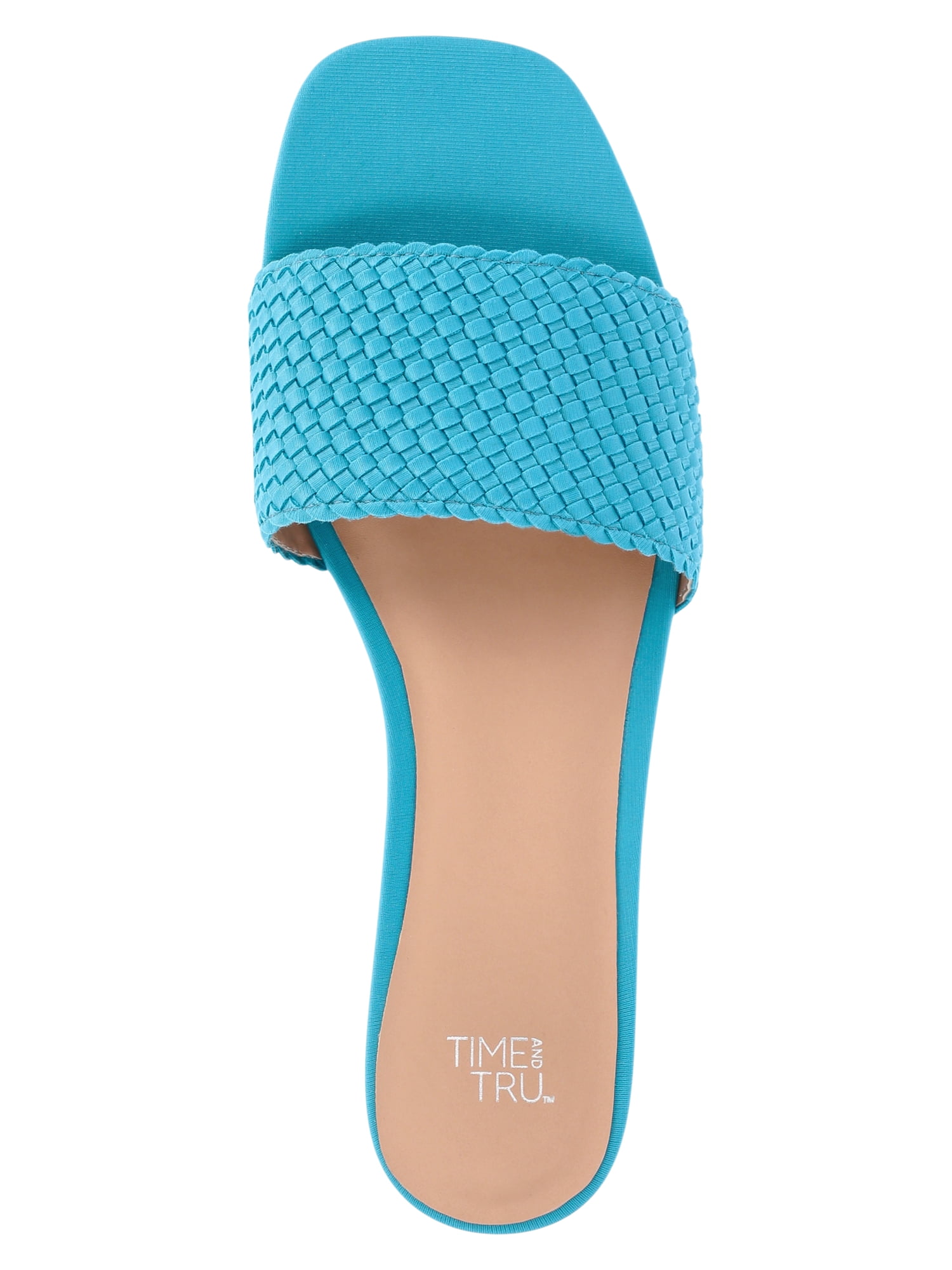 Time and Tru Women's Quilted Slide Sandal
