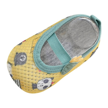 

Baby Kids Boys Girls Cartoon Swim Water Shoes Barefoot Aqua Socks Non-Slip Shoes Slipper Shoes for Baby Shoes for Baby Girls 12-18 Months