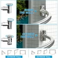 thumbnail image 4 of Adjustable Arched Curved Shower Curtain Rod Rustproof Expandable Aluminum Metal Shower Rod 38-72 Inches Telescoping Design Exquisite Customizable for Bathroom,Need To Drill Screw,Chrome, 4 of 14