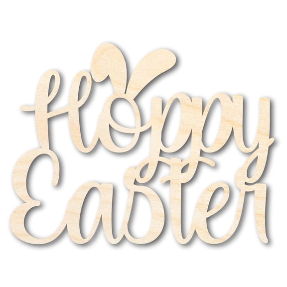 Unfinished Wood Hoppy Easter Shape 42" / 1/2"