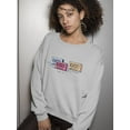 thumbnail image 2 of Three Cassettes Sweatshirt Women -Image by Shutterstock, Female 4X-Large, 2 of 4