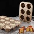 thumbnail image 3 of Easy Demoulding Microwave-Safe Muffin Cups 1/6/9/12 Cavity, Non-Stick, Food Grade, Stackable, Multipurpose Baking Tool, Carbon Steel (Home), 3 of 8