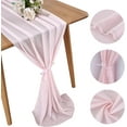 thumbnail image 5 of Dalrosia 10FT Chiffon Table Runner 29x120 Inches Wedding Runner Sheer Thanksgiving Christmas Bridal Shower Decorations, 5 of 8