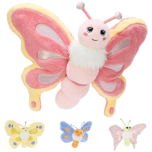 MorisMos Butterfly Stuffed Animal Set,Stuffed Butterfly with 3 Baby Plush Toys