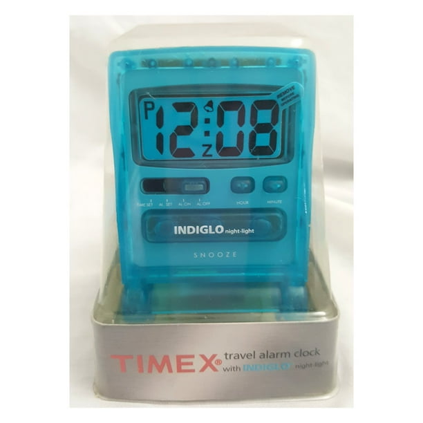 Timex 3471T Travel Alarm Clock With Indiglo NightLight