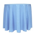 thumbnail image 1 of Ultimate Textile (10 Pack) Reversible Shantung Satin - Majestic 90-Inch Round Tablecloth - for Weddings, Home Parties and Special Event use, Light Baby Blue, 1 of 4