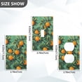 thumbnail image 7 of Yayeee Blank Wall Plate Cover 1-Gang 4.5"x2.7" Home Unused Decorative Outlet, Orange Tree Pattern, 7 of 7