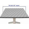 thumbnail image 6 of Square Fitted Polyester Tablecloth, 3D Geometric Elastic Edge Home Decorative Table Cover, Splashproof Washable Table Clothes for Family Living Room Kitchen Use, Fit for 36" x 36" Square Table, 6 of 6