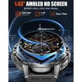 thumbnail image 3 of Smartwatch Militar PODOEIL 1.43'' AMOLED 530mAh para Hombre, 3 of 8
