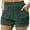 Green, variant on Workout Shorts Dgankt Women's Solid Color Pocket Bottoms Athletic Casual Shorts Running Fitness Sports Shorts