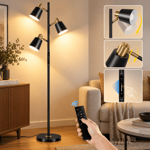 Outon Tree Floor Lamp with 3 Adjustable Rotating Lights