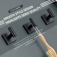 thumbnail image 4 of KOKOSIRI Robe Hook Bathroom Towel Coat Hooks Matte Black for Bath Kitchen Wall 3 Pack Stainless Steel B1013BK-P3, 4 of 8