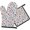 Pioneer Flower Floral Print Pattern, variant on Pioneer Flower Floral Print Pattern 1-Pack Oven Mitts Set, Heat Resistant Kitchen Gloves, 7.7" X 12"