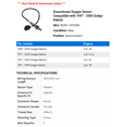thumbnail image 2 of Downstream Oxygen Sensor - Compatible with 1997 - 2000 Dodge Dakota - Spectra Premium, 2 of 2