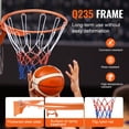 thumbnail image 6 of VEVOR Basketball Rim, Wall Door Mounted Basketball Hoop, Heavy Duty Q235 Basketball Flex Rim Goal Replacement with Net, Standard 18" Indoor and Outdoor Hanging Basketball Hoop for Kids Adults, 6 of 9