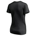 thumbnail image 3 of Women's Black Pittsburgh Steelers Long Stride V-Neck T-Shirt, 3 of 3