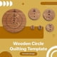 thumbnail image 4 of Jenerates Seam Circles,Wooden Circle Quilting Template, Circle Template Quilting Rulers and Templates,Marker (Metric), 4 of 5