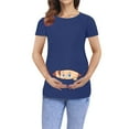 thumbnail image 2 of asdoklhq Maternity Clothes for Women,Short Cartoon Print Tops T-shirt Pregnancy Clothes, 2 of 8