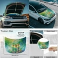 thumbnail image 4 of Yuyamidu Green Leaf Auto Side Mirror Wrap with Front Hood Cover for Cars Sedans 3 Pack Rainbow Side View Mirror Cover Car Hood Cover Wrap St. Patrick's Day Vehicle Exterior Accessories, 4 of 7