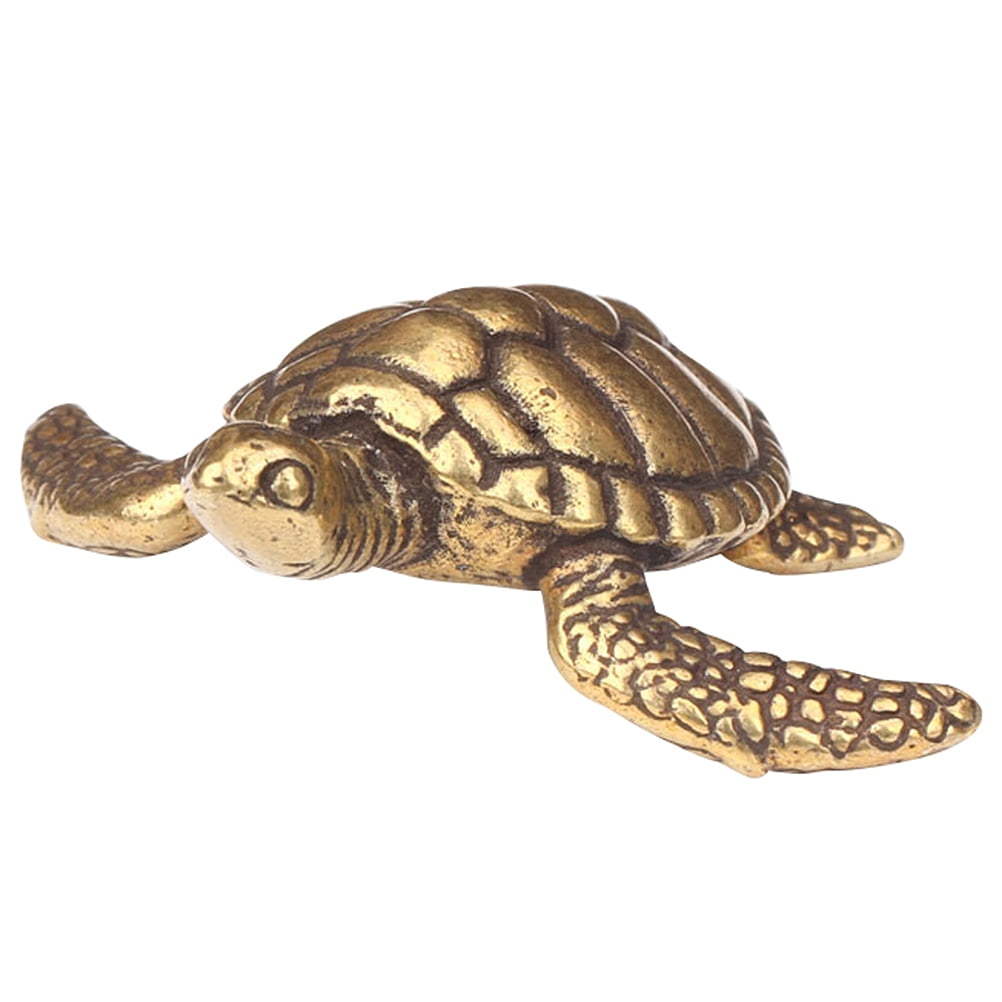 Nuolux Turtle Statue Figurines Sculpture Ornament Figurine Wealth Brass