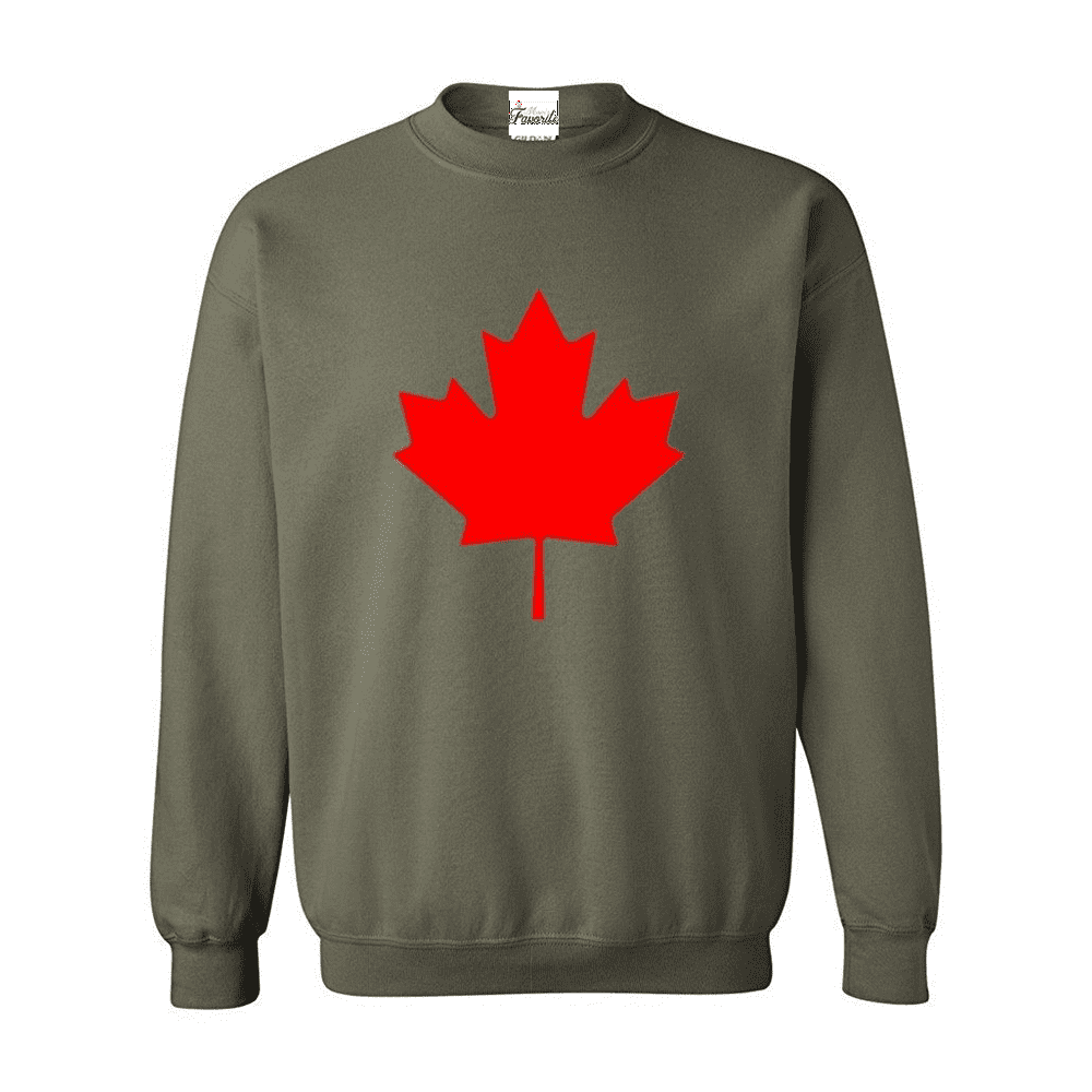 Unisex Canada Leaf Crewneck Sweatshirt - Walmart.com - Walmart.com