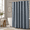 Blue Grey-54"W x 78"L (Pack of 1), variant on Grey 54"W x 78"L (Pack of 1) Boho Scalloped Linen Textured Cloth Shower Curtain