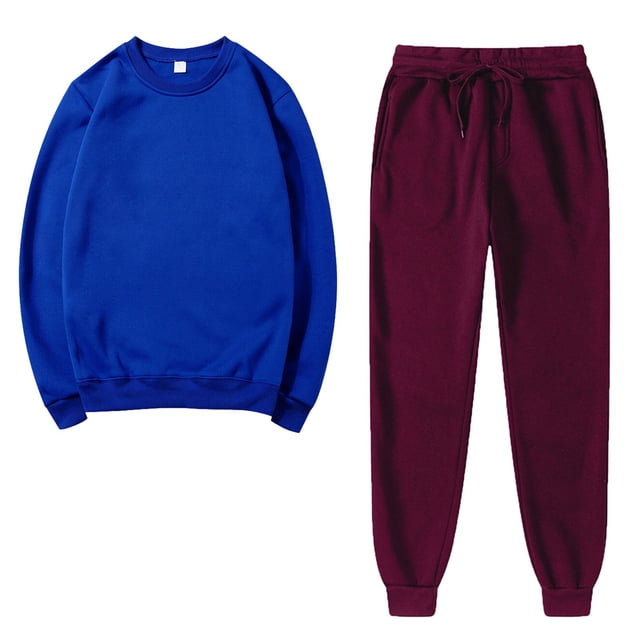 Besolor Ensembles 2 Pcs pour Femmes Survêtements Décontractés Chandail à Col Rond et Pantalon de Jogging Ensembles d'Entraînement Survêtements