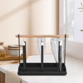 thumbnail image 3 of Soporte para tazas multiusos, duradero, con escurridor, organizador de encimera, decoración de hierro. negro, 3 of 8
